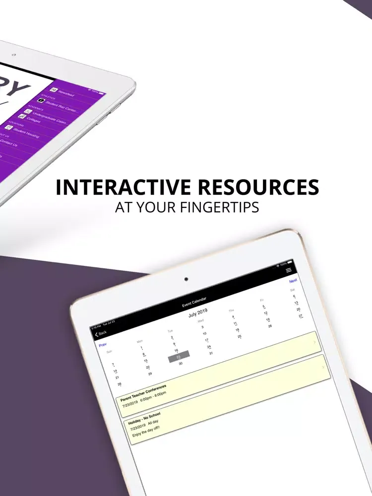 Woodbury University Events iPad 应用截图