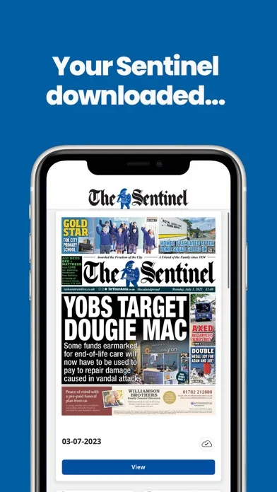 Stoke Sentinel Newspaper Screenshots