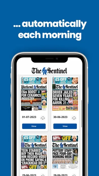 Stoke Sentinel Newspaper Screenshots