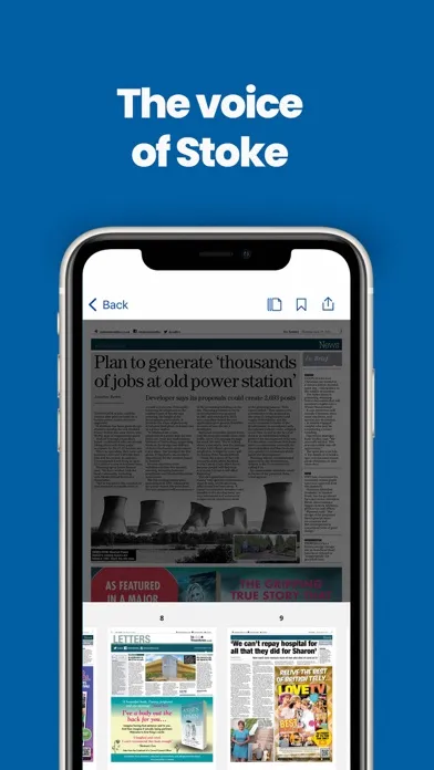 Stoke Sentinel Newspaper Screenshots