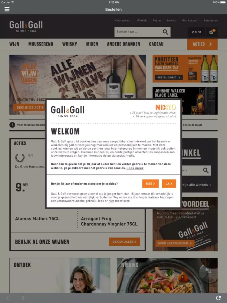 Gall & Gall Selwerd iPad  Screenshots