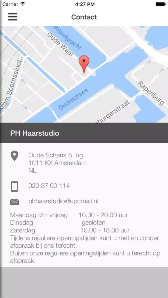 Ảnh chụp màn hình của PH Haarstudio