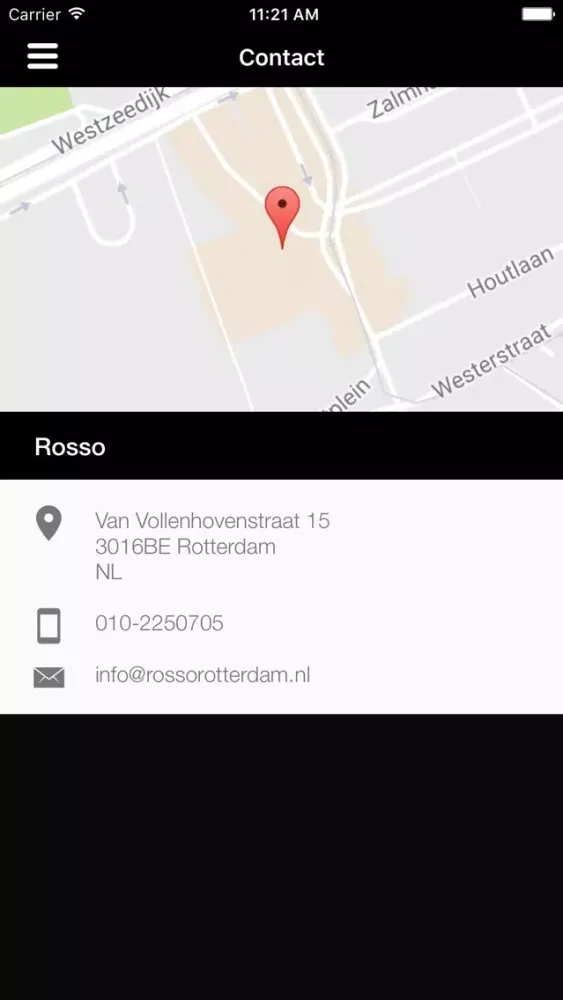 Capturas de tela do Rosso Restaurant