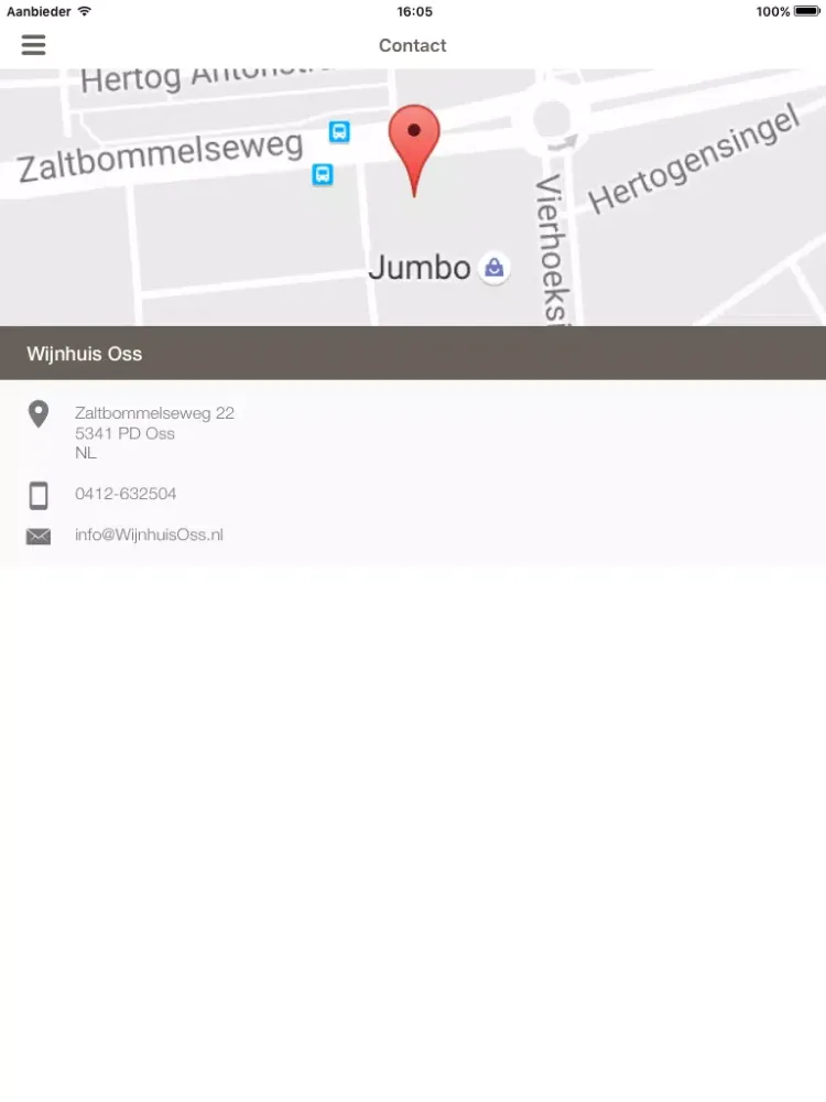 Zrzuty ekranu Wijnhuis Oss iPad 