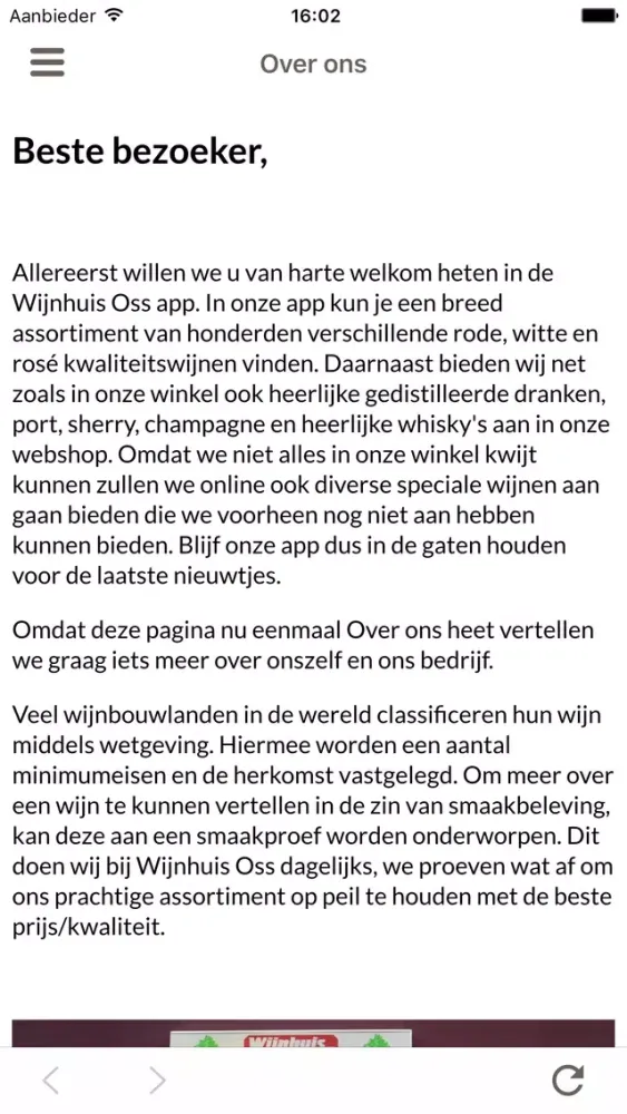 Zrzuty ekranu Wijnhuis Oss