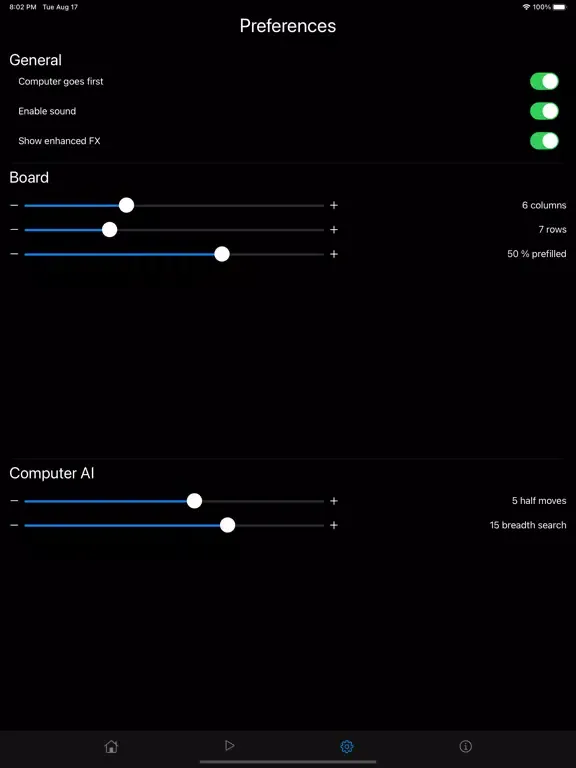 Tangkapan layar ChainReaction:Core iPad 
