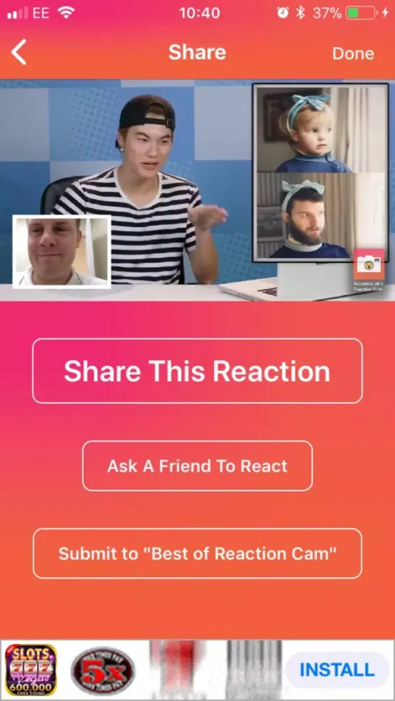 Скриншоты Reaction & Screen Recorder