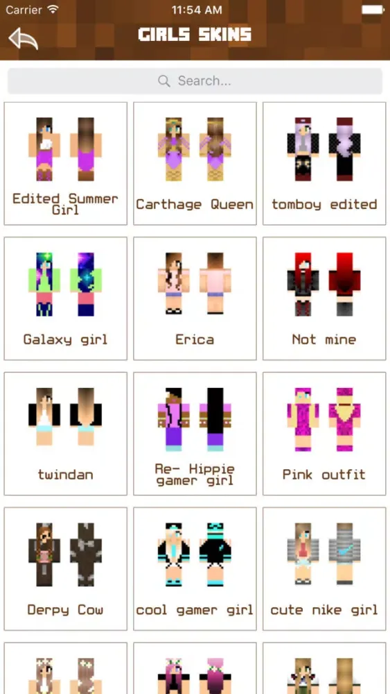 Tangkapan layar Girl Skins Pro - Best Collection for MCPC & PE