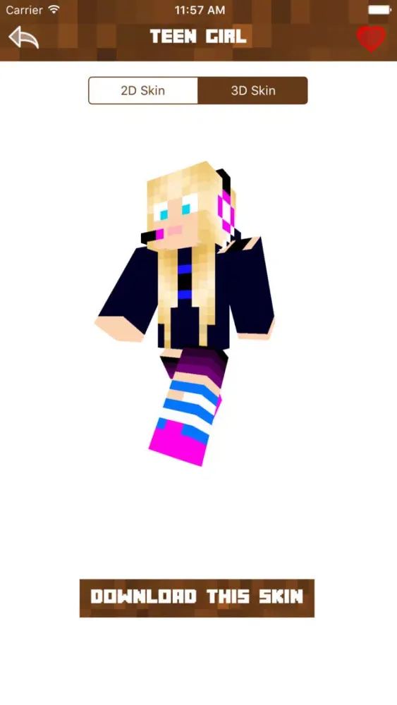 Tangkapan layar Girl Skins Pro - Best Collection for MCPC & PE