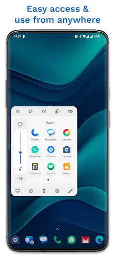 Tangkapan layar Edge Card Launcher: Side Panel