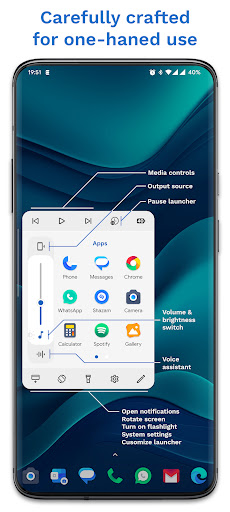Edge Card Launcher: Side Panel Screenshots