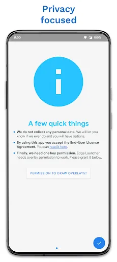 Tangkapan layar Edge Card Launcher: Side Panel