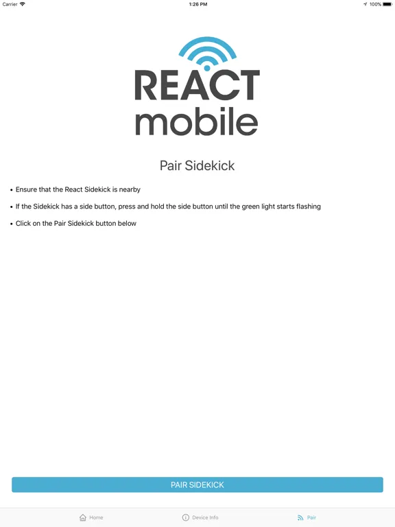 React Mobile Hospitality iPad  سکرین شاٹس