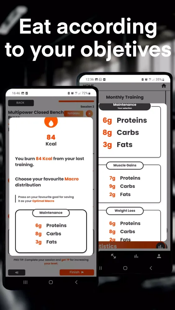 Your new Personal Trainer Screenshots