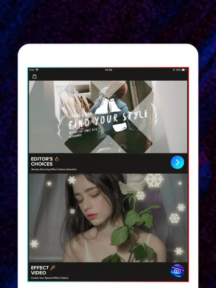 Tangkapan skrin Magic Followers' Video Posts iPad 