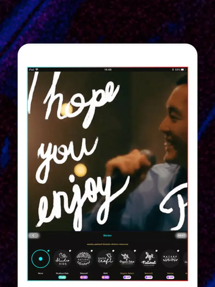 Tangkapan skrin Magic Followers' Video Posts iPad 