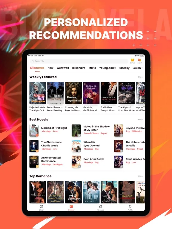 ภาพหน้าจอของ BueNovela - leer novela libro iPad 