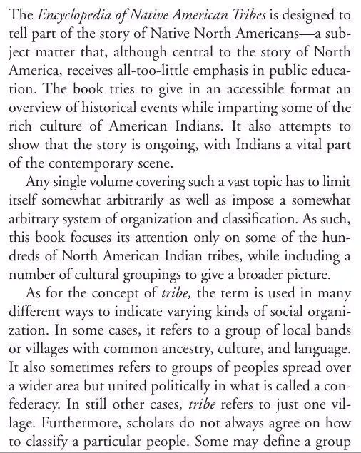 Tangkapan skrin Native American Tribes - Encyc