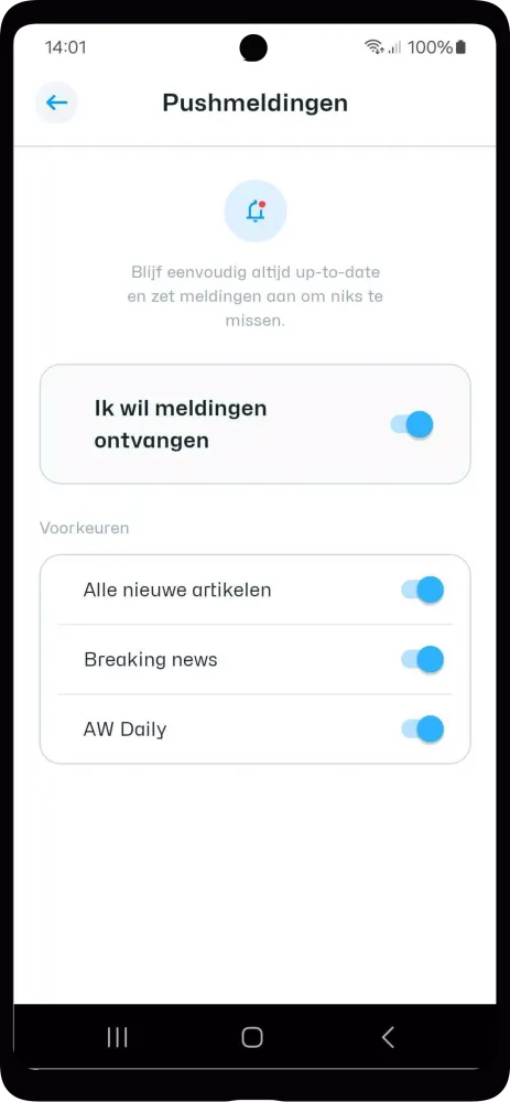 AW Reader: news & apps [Dutch] Screenshots