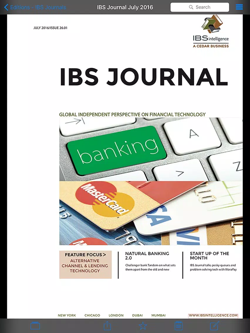 Скриншоты IBS Intelligence iPad 