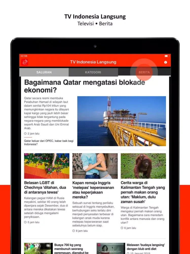 صور Indonesia TV Live stream iPad 