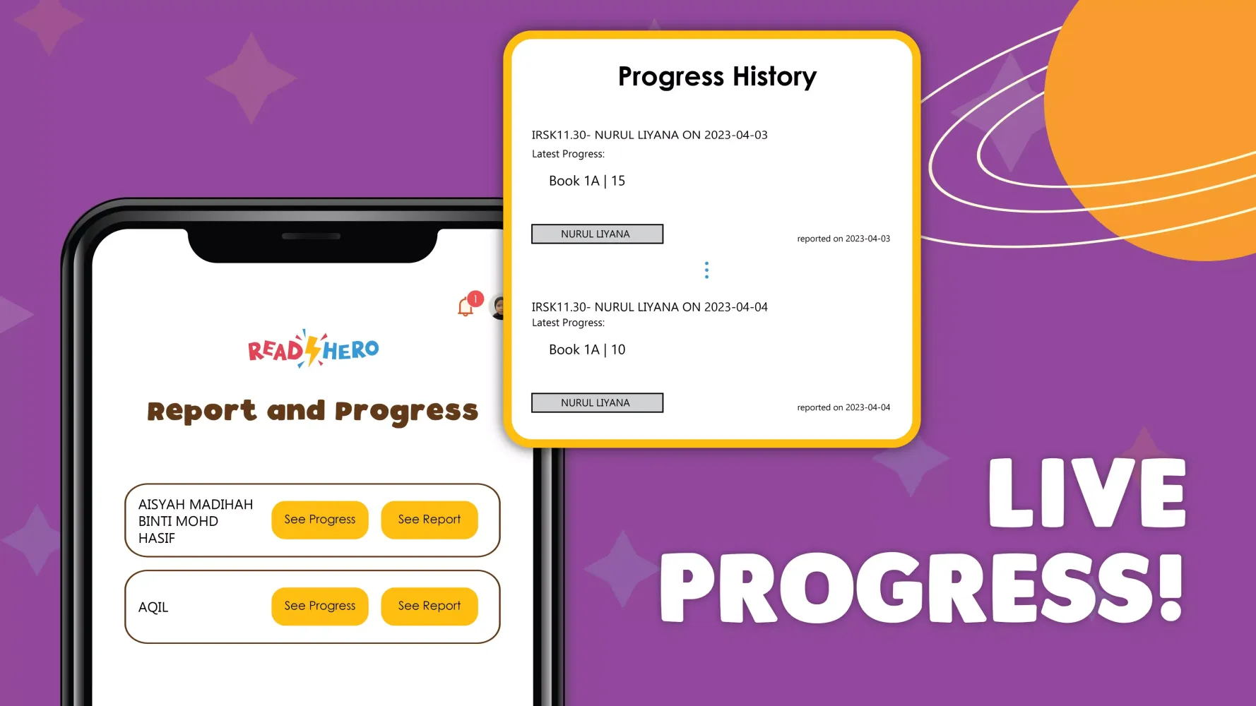 myReadHero Ekran Görüntüleri