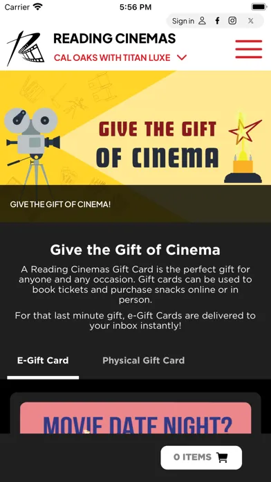 Reading Cinemas スクリーンショット