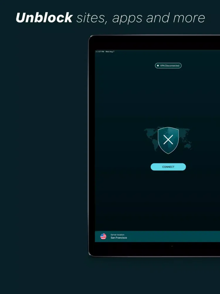 Ảnh chụp màn hình của #VPN iPad 