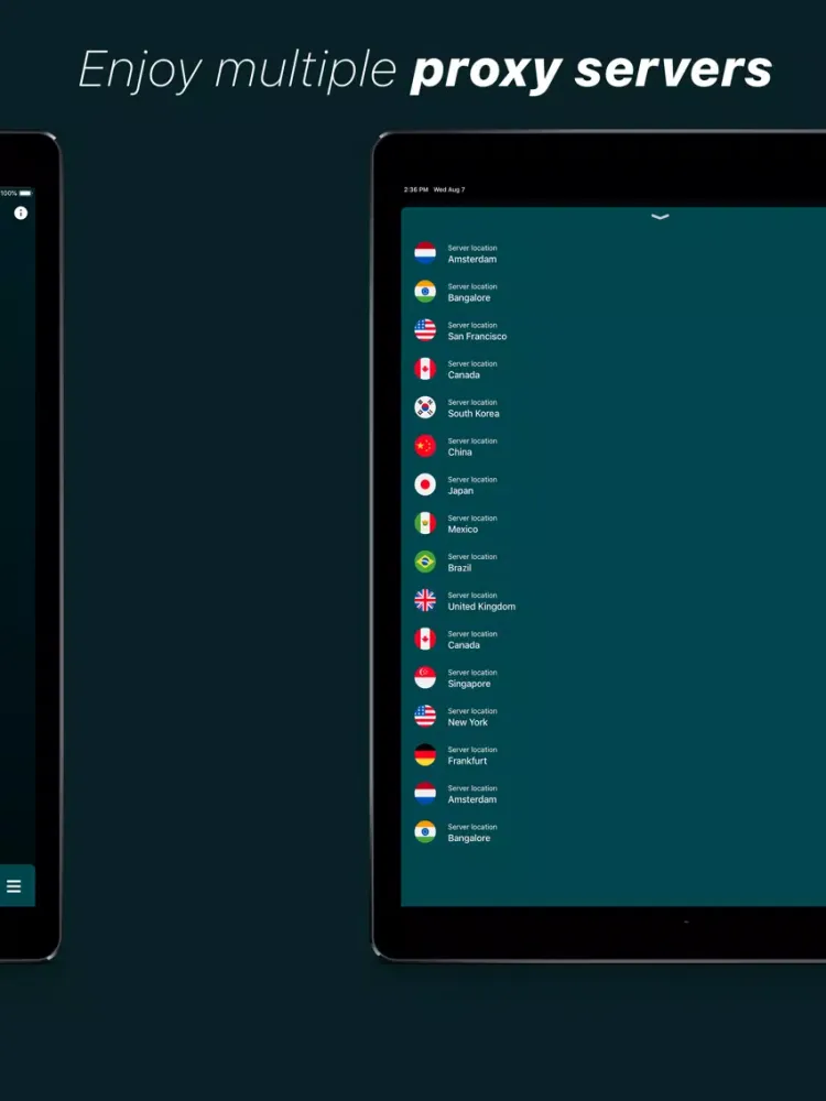 Ảnh chụp màn hình của #VPN iPad 