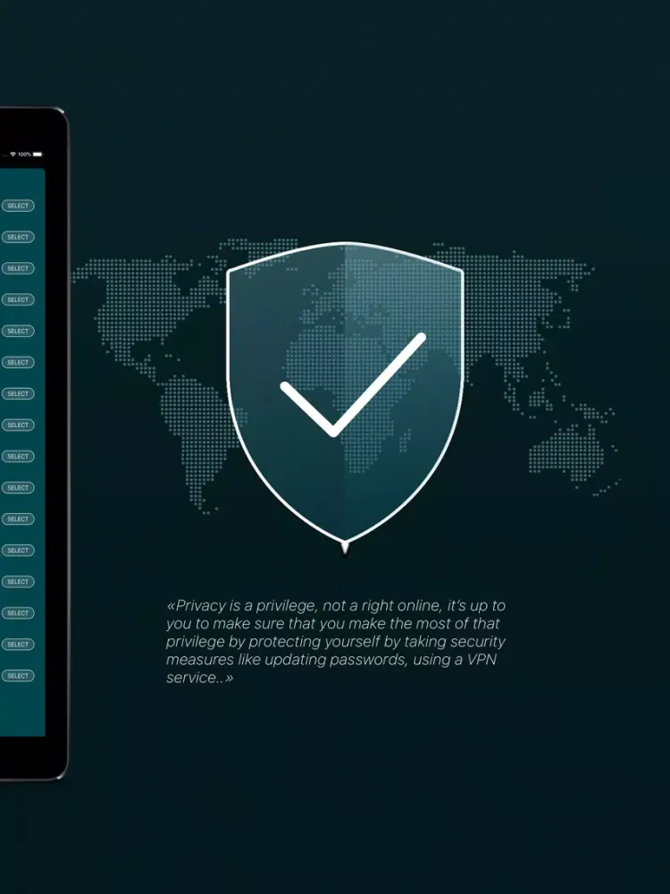 Ảnh chụp màn hình của #VPN iPad 