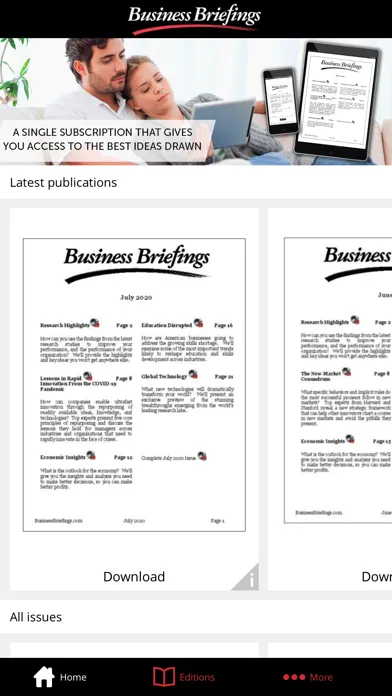 Ảnh chụp màn hình của Business Briefings | Audiotech