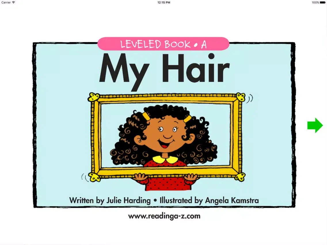 My Hair - LAZ Reader [Level A-kindergarten] iPad  スクリーンショット