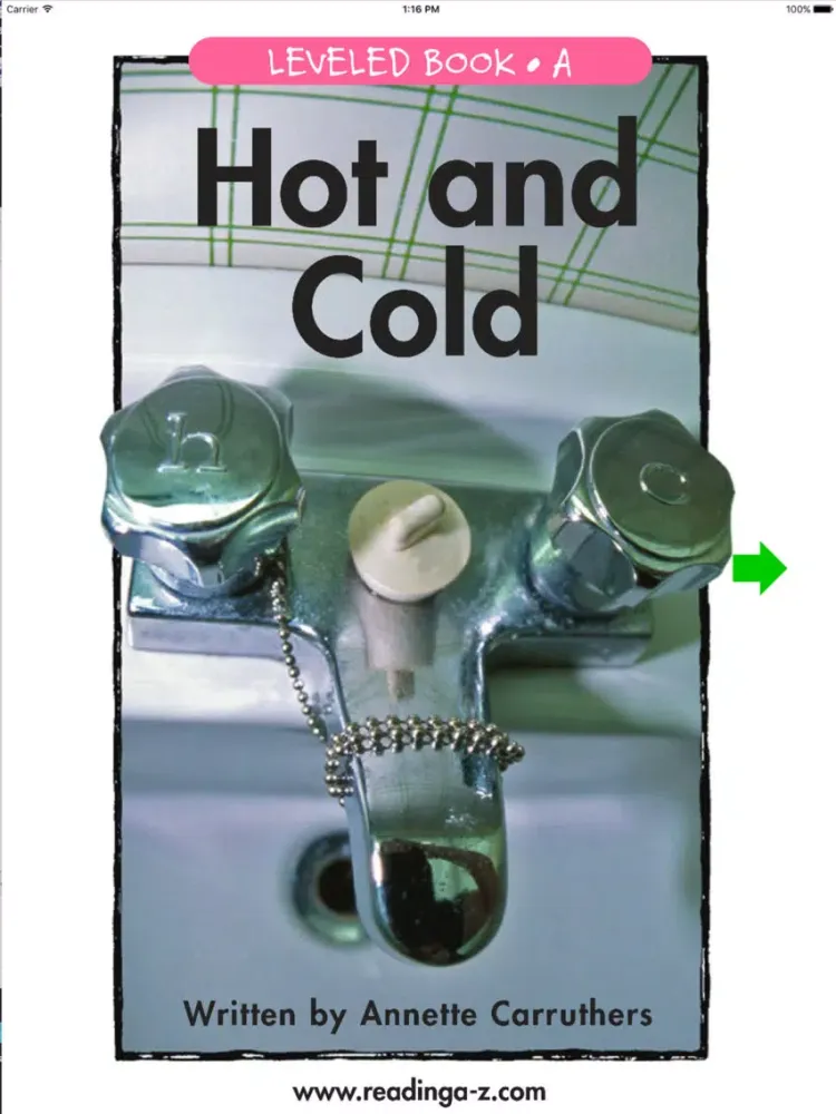 Hot and Cold - LAZ Reader [Level A-kindergarten] iPad  스크린샷