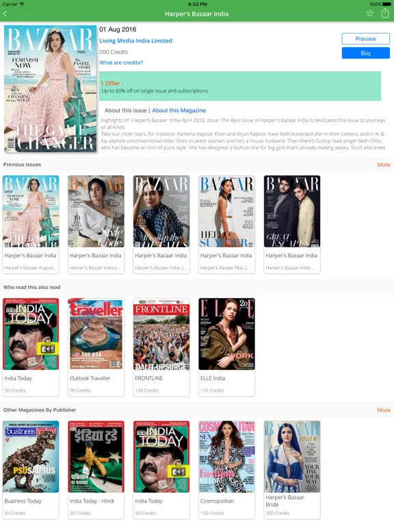 Readwhere: E-paper & Magazines iPad  Ekran Görüntüleri