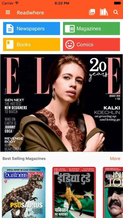 Readwhere: E-paper & Magazines Ekran Görüntüleri