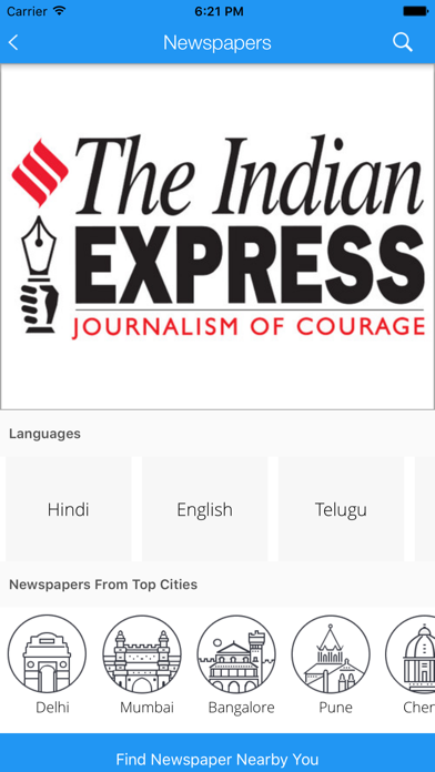 Captures d'écran de Readwhere: E-paper & Magazines