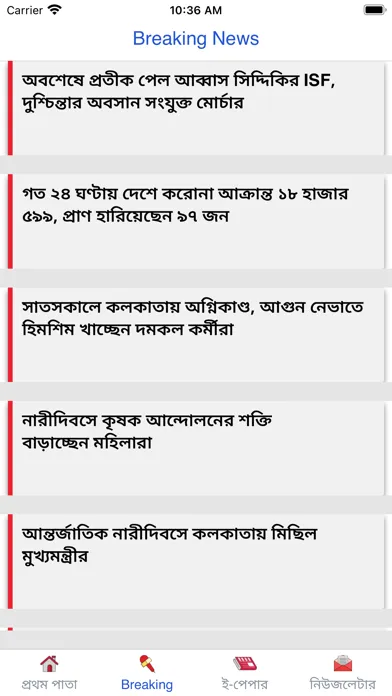 Sangbad Pratidin App Screenshots