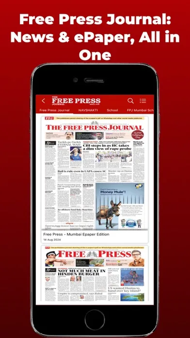Capturas de tela do Free Press Journal