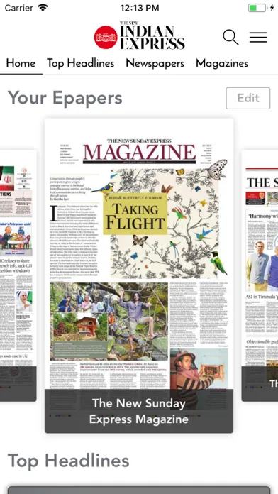 The New Indian Express Epaper 스크린샷
