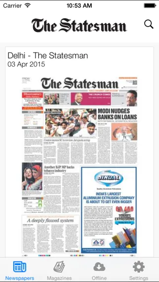 The Statesman Newspaper Screenshots