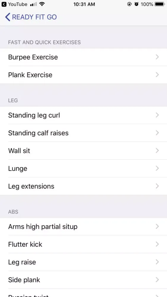 ภาพหน้าจอของ Ready Fit Go