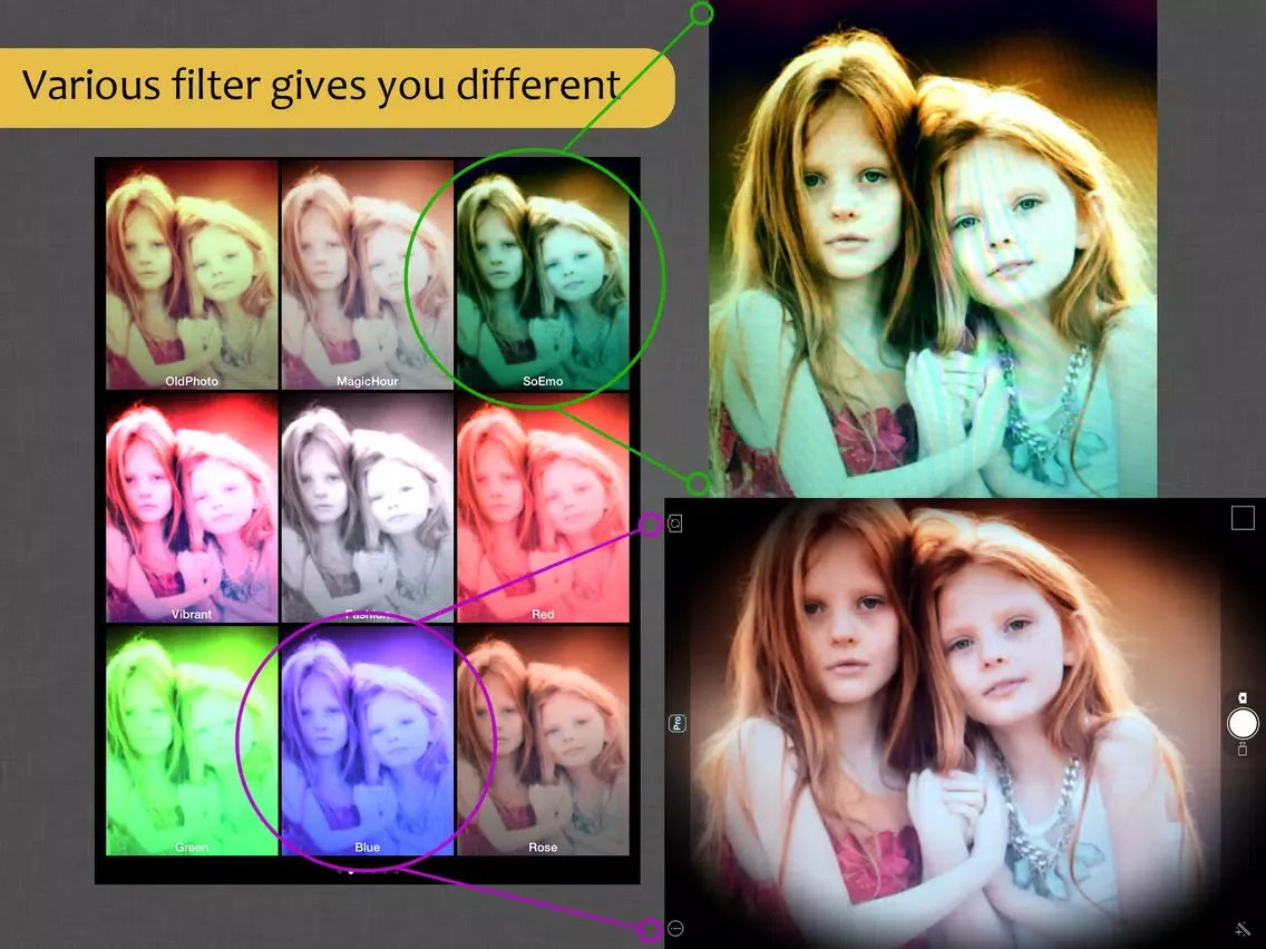 Pic-Artist Camera Pro - Funny Photo and Video Booth FX + Camera Effects + Photo Editor for Instagram iPad Screenshots
