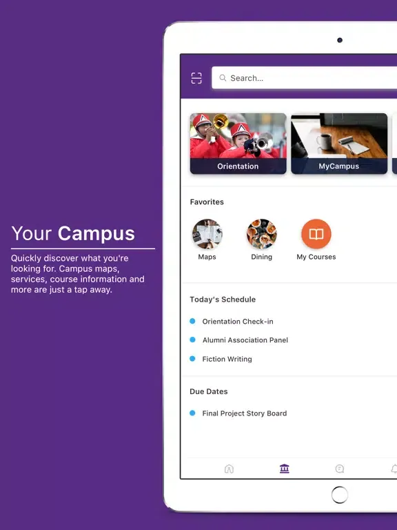 Des Moines University iPad  Screenshots