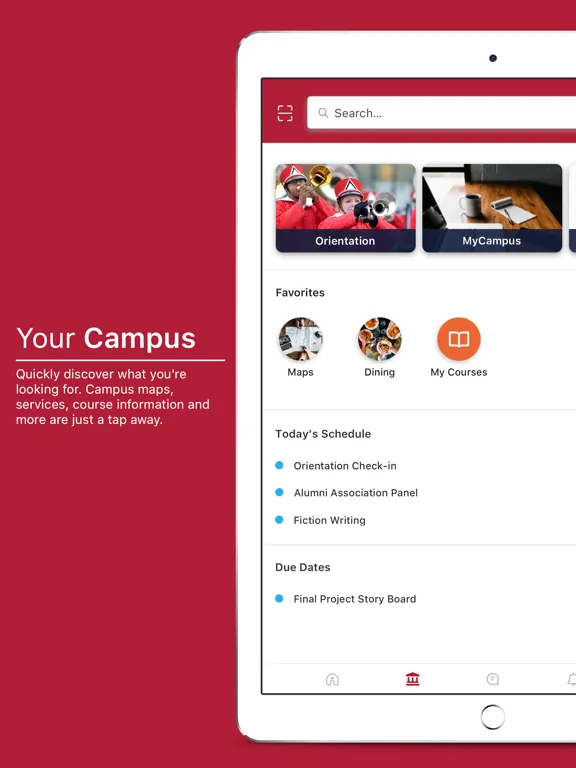 The University of Olivet iPad  سکرین شاٹس