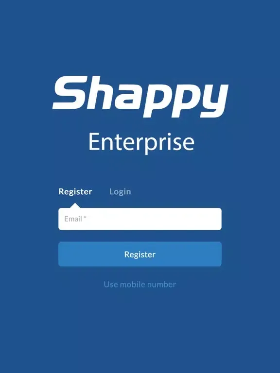 Screenshot di Shappy Enterprise iPad 