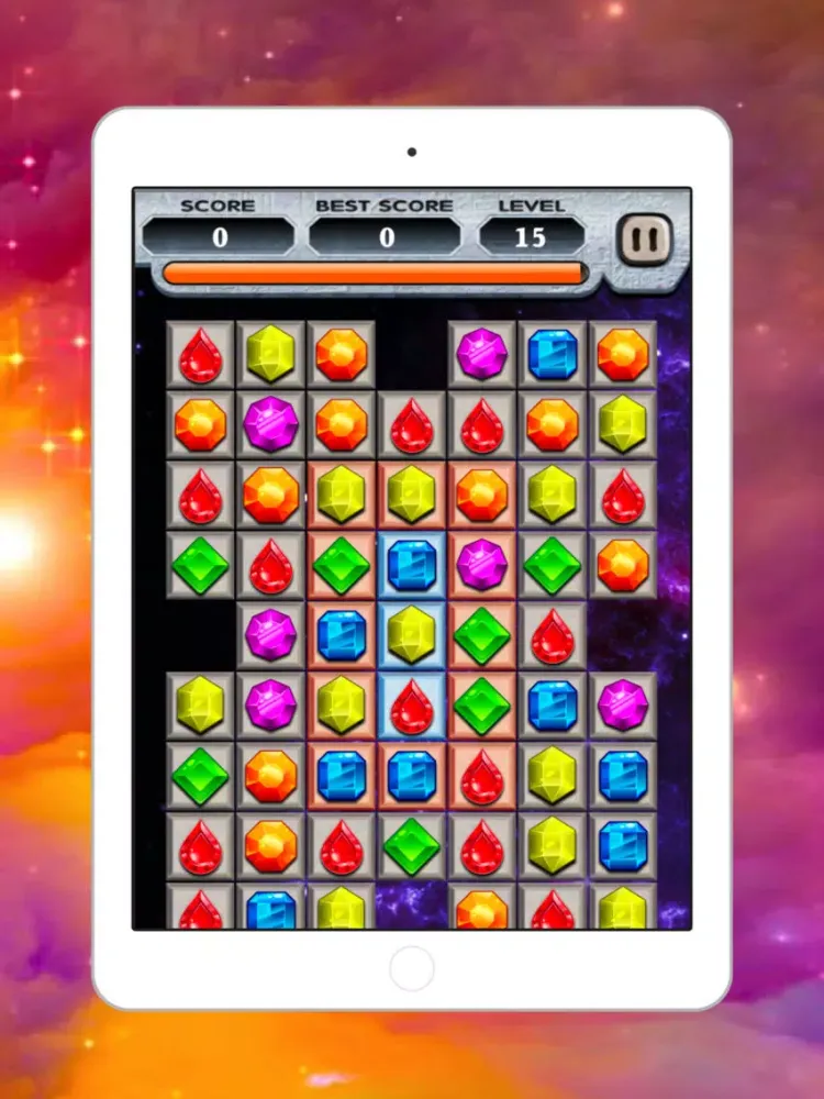 Jewelry Games Match Puzzle iPad 应用截图