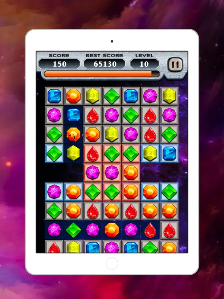 Jewelry Games Match Puzzle iPad 应用截图