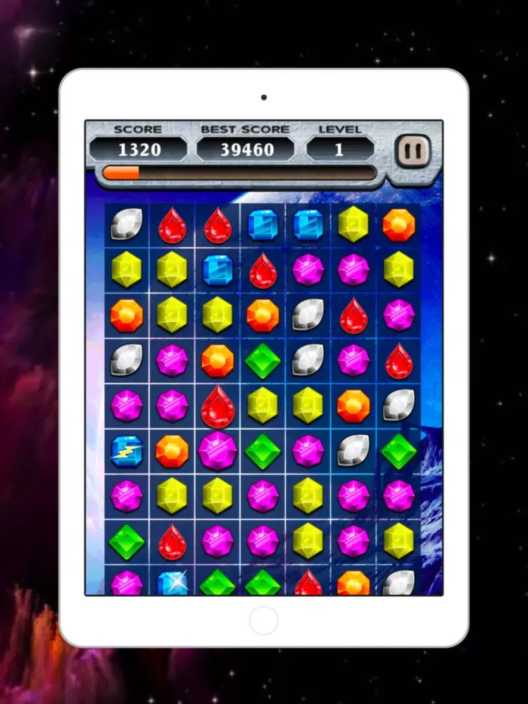 Jewelry Games Match Puzzle iPad 应用截图