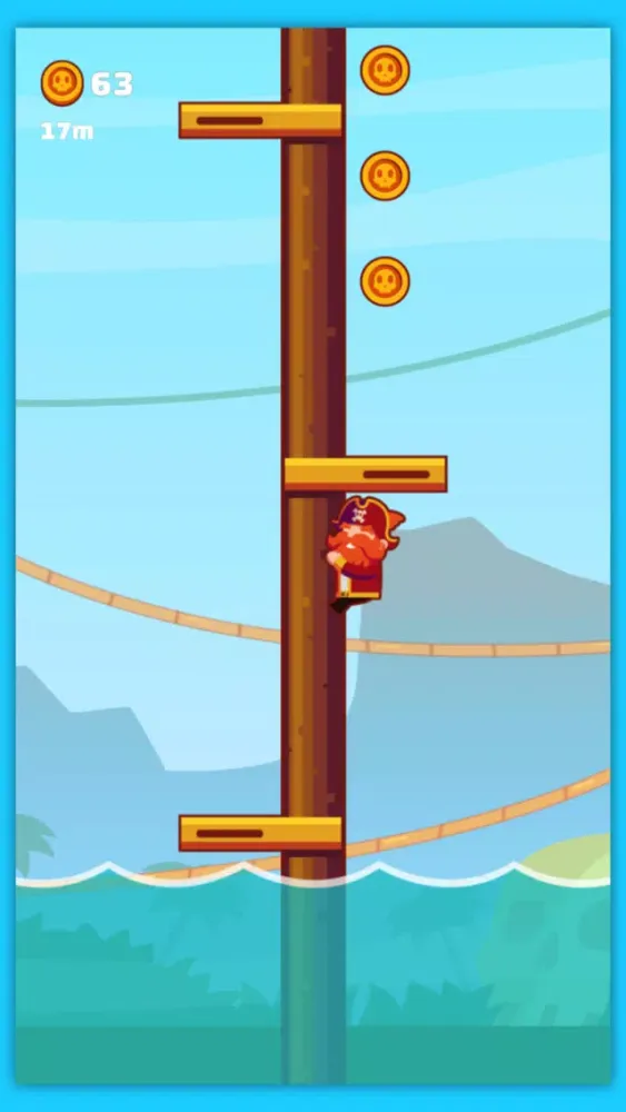 Capturas de tela do Pirates Climb Up