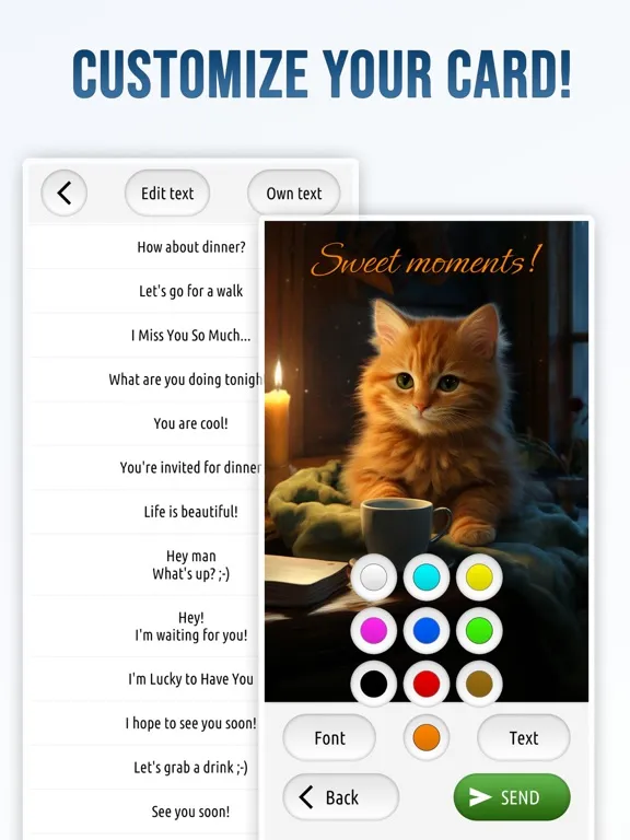 Tangkapan layar Greeting Cards with Wishes iPad 